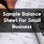 Sample Balance Sheet For Small Business In Excel