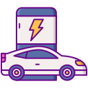 Electric-vehicle-charging-station-icon