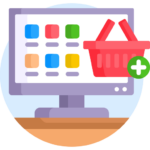 Online-shopping-cart-application-icon