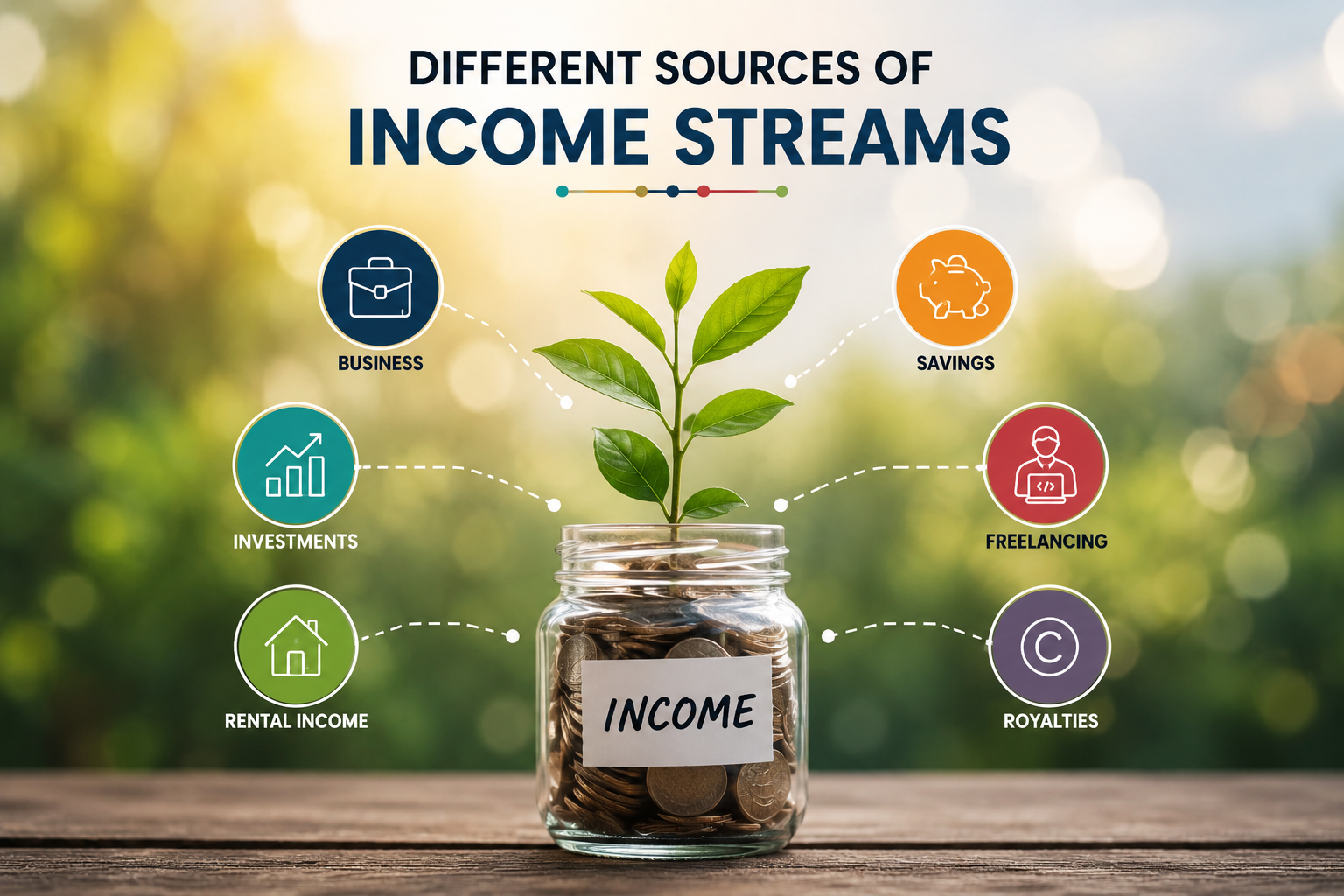 7 DIFFERENT SOURCES OF INCOME STREAMS
