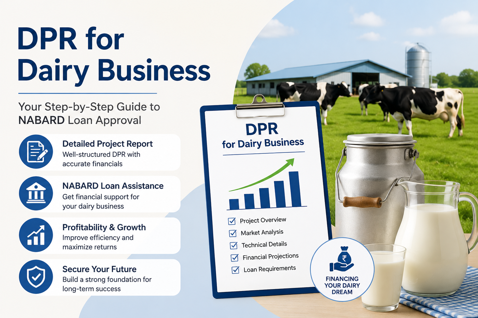 Read more about the article DPR for Dairy Business — NABARD Loan Guide 2026