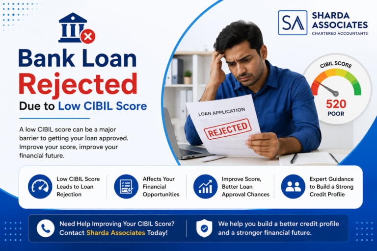 Read more about the article Bank Loan Rejected Due to Low CIBIL Score — Can a Project Report Help?