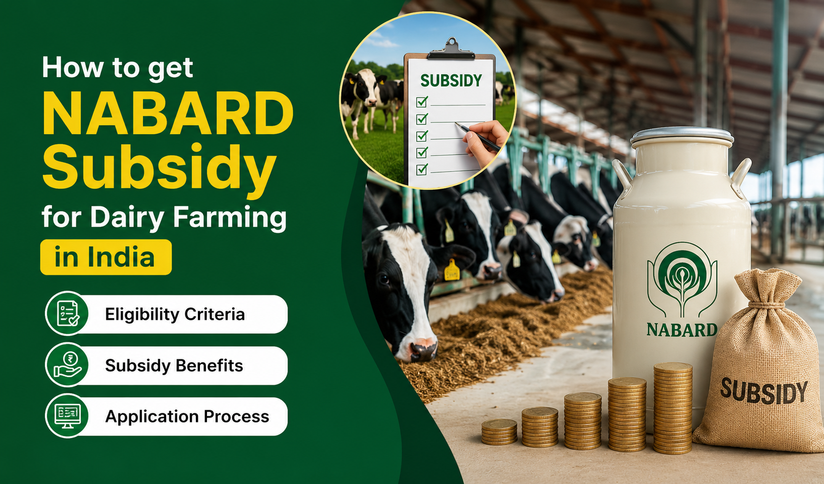 Read more about the article How to Get NABARD Subsidy for Dairy Farming in India 2026