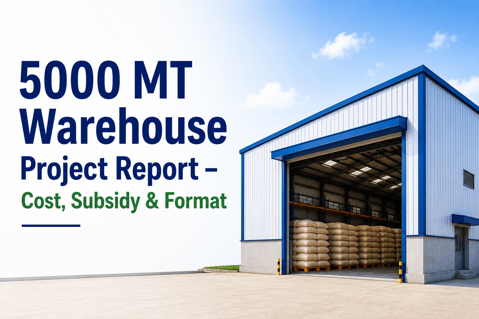 Read more about the article 5000 MT Warehouse Project Report — Cost and Format for Bank Loan