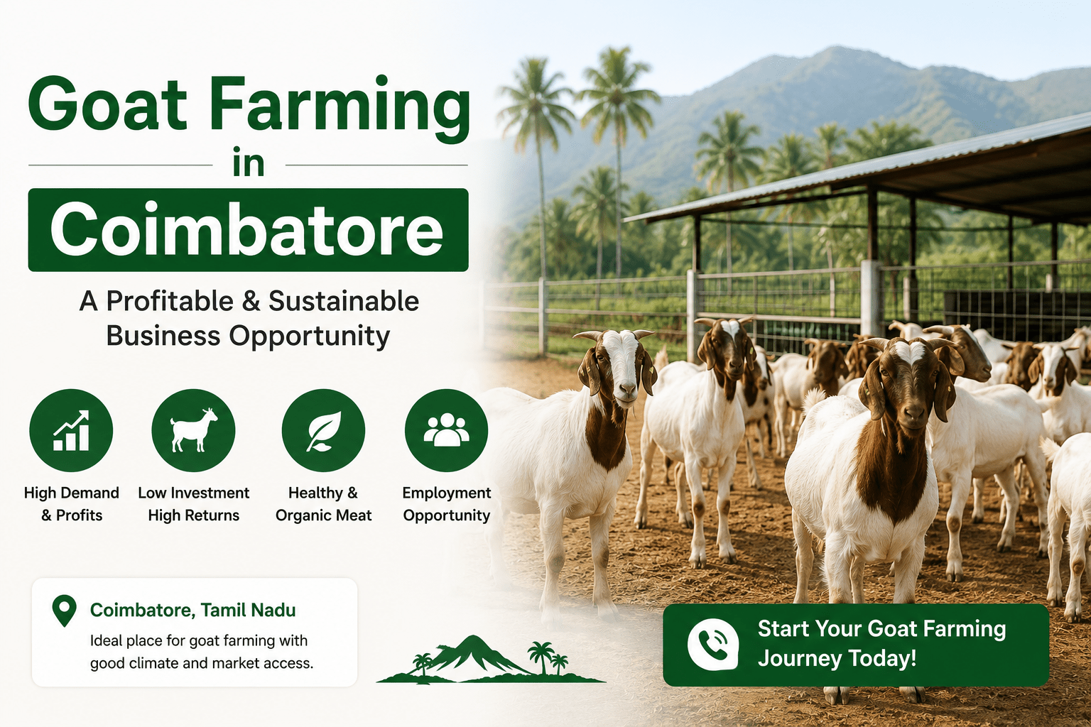 Goat Farming in Coimbatore — A Profitable Livestock Business Opportunity 2026