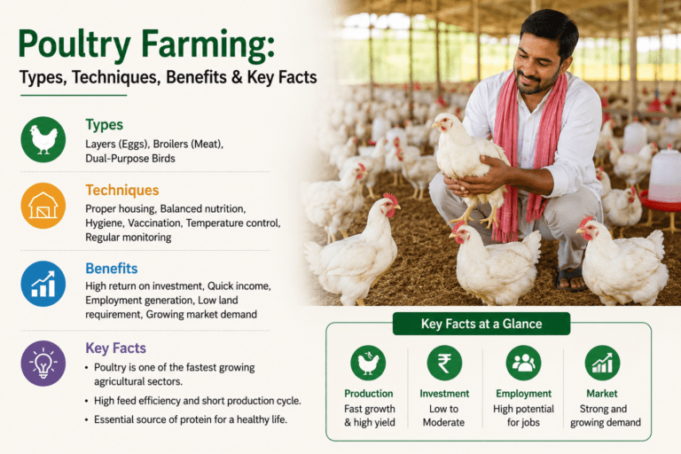 Read more about the article Poultry Farming — Types, Techniques, Benefits and Key Facts 2026