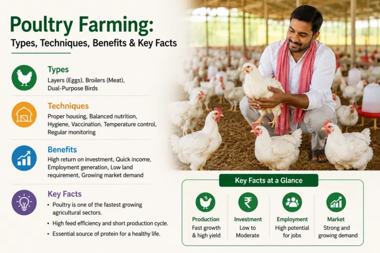 Poultry Farming — Types, Techniques, Benefits