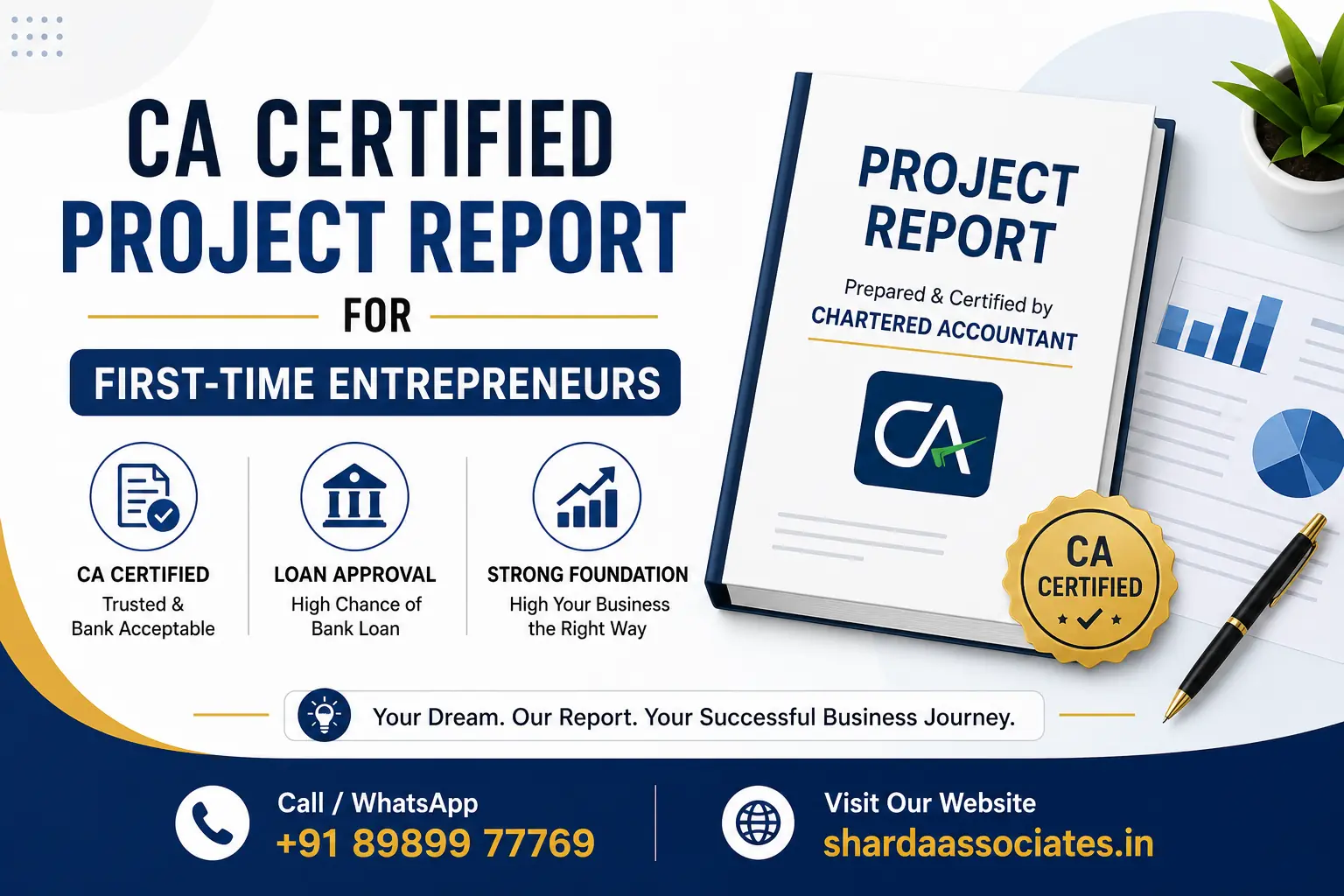 CA Certified Project Report for First-Time Entrepreneurs: What Your Bank Checks