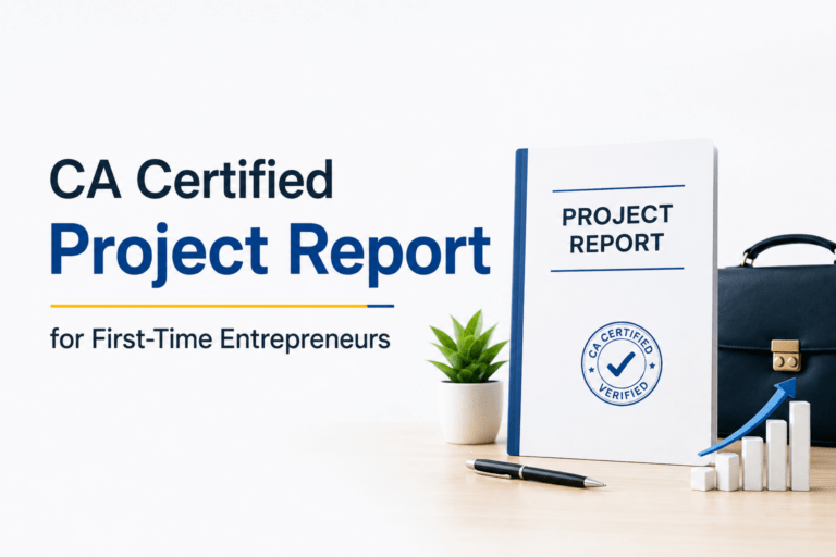 CA Certified Project Report for First-Time Entrepreneurs