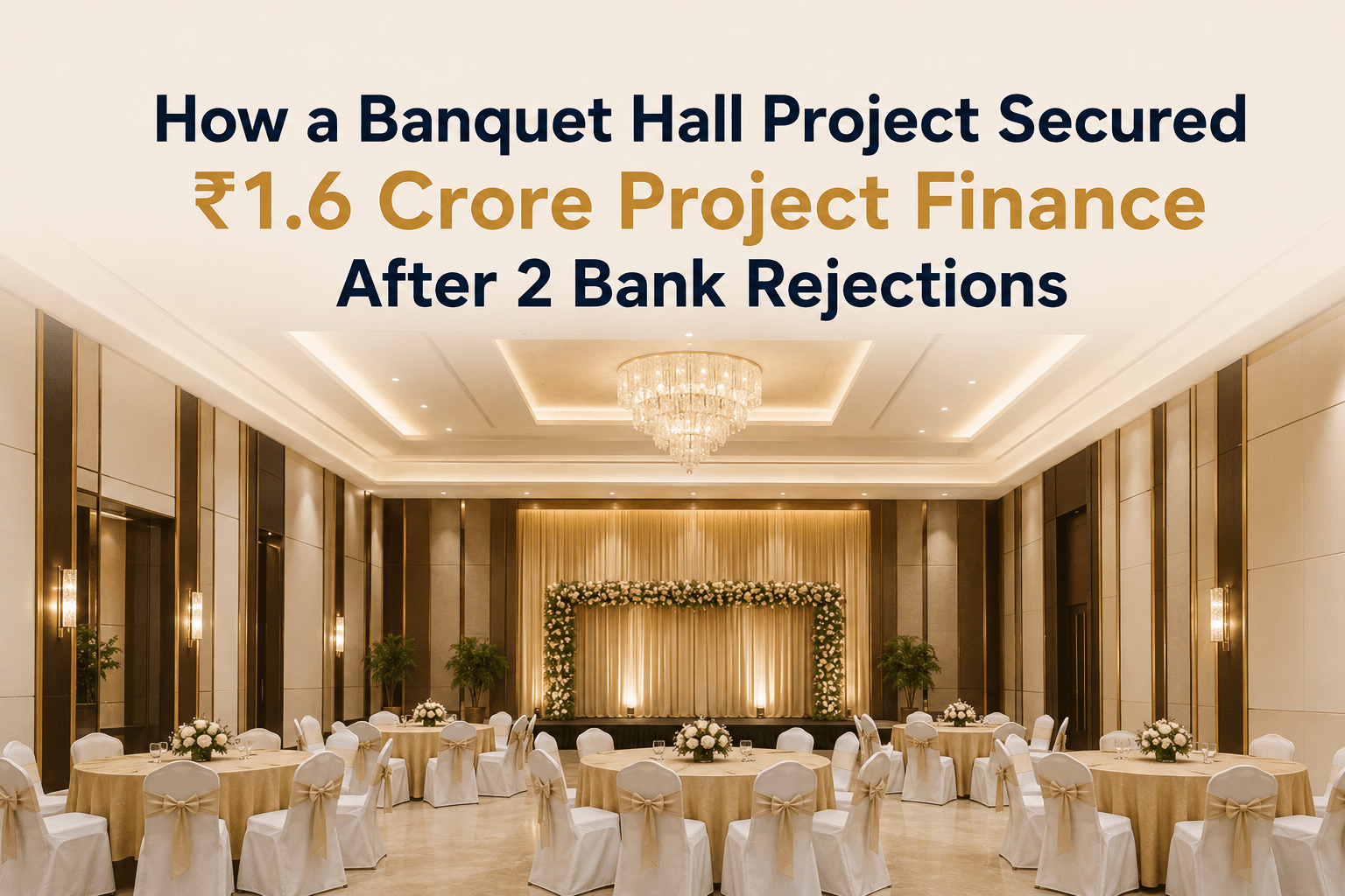 Read more about the article  How a Banquet Hall Project Secured ₹1.6 Crore Project Finance After 2 Bank Rejections