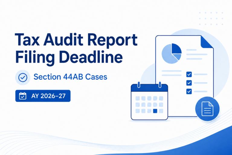 Tax Audit Report Filing