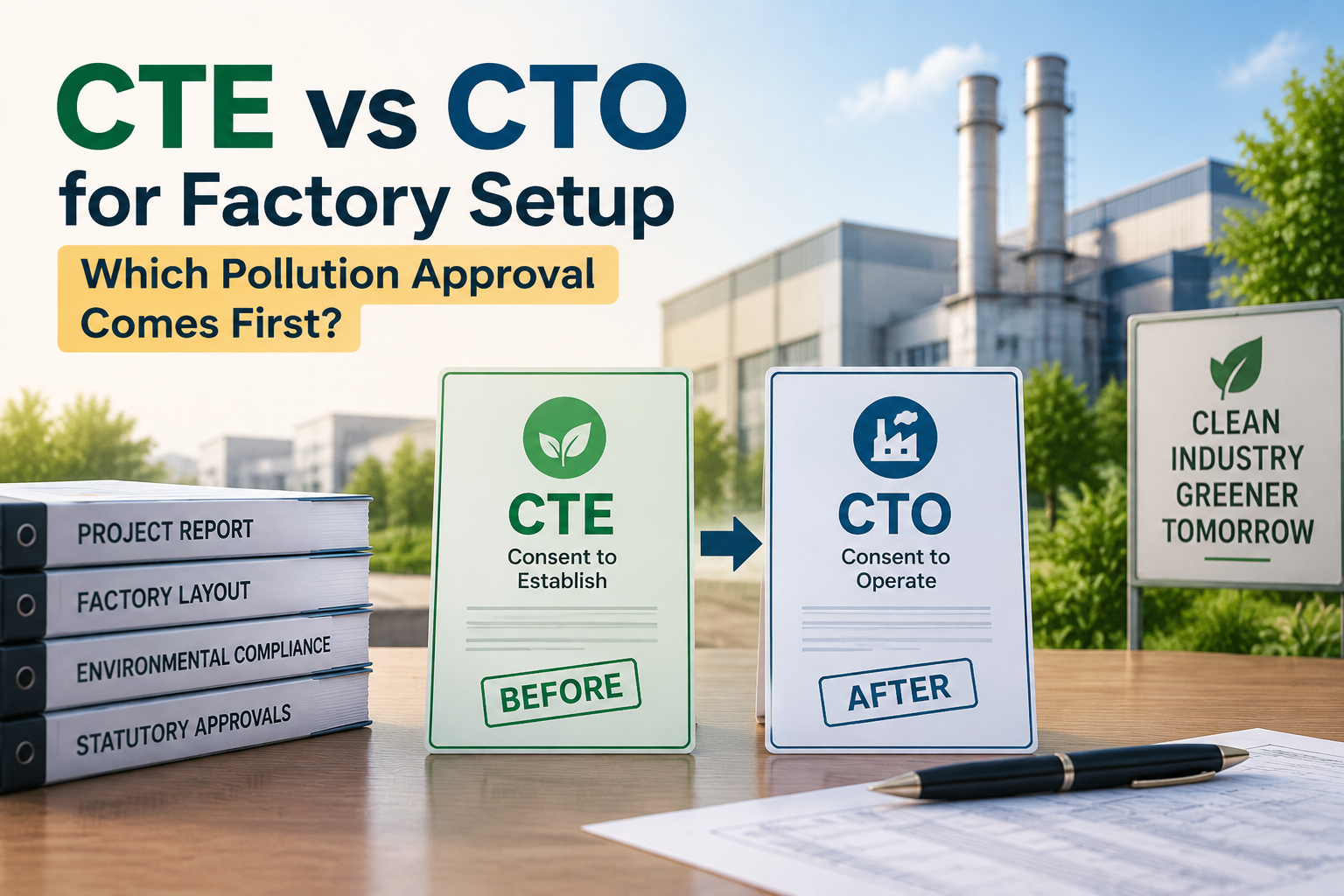 Read more about the article CTE vs CTO for Factory Setup: Which Pollution Approval Comes First? 