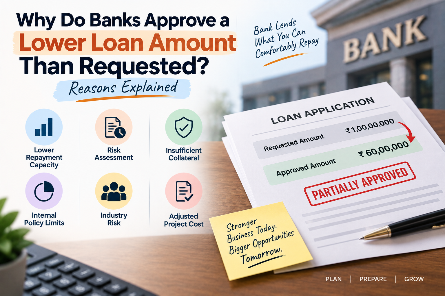 Why Do Banks Approve a Lower Loan Amount Than Requested? Reasons Explained