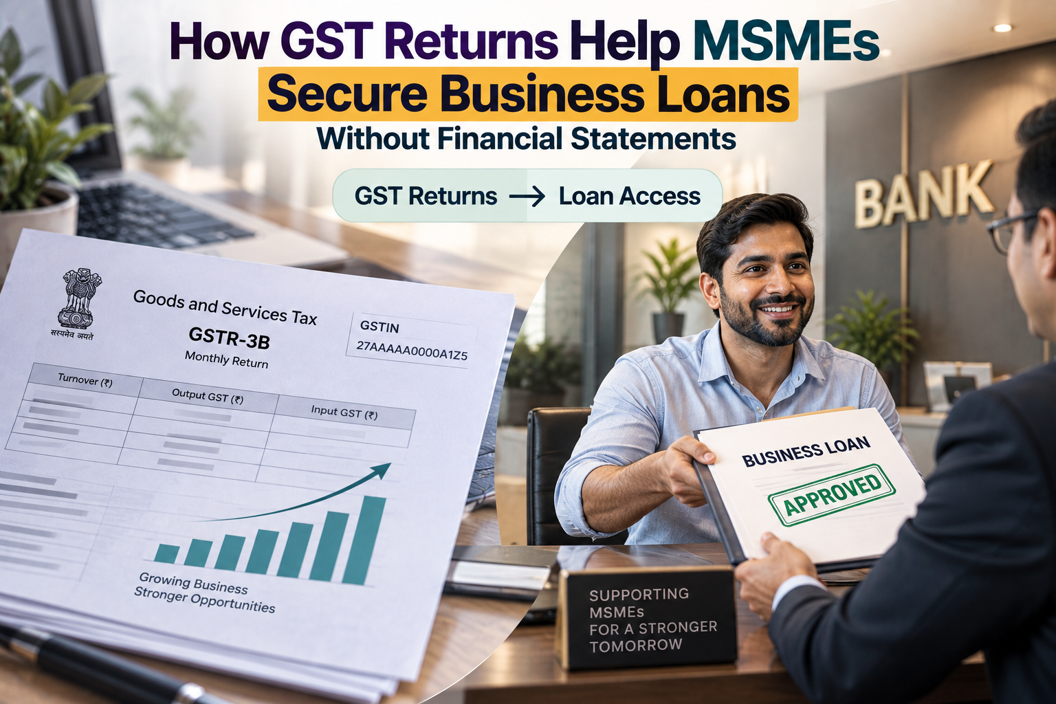 How GST Returns Help MSMEs Secure Business Loans Without Financial Statements