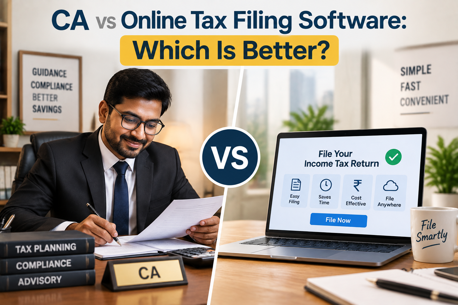 Read more about the article CA vs Online Tax Filing Software: Which Is Better?