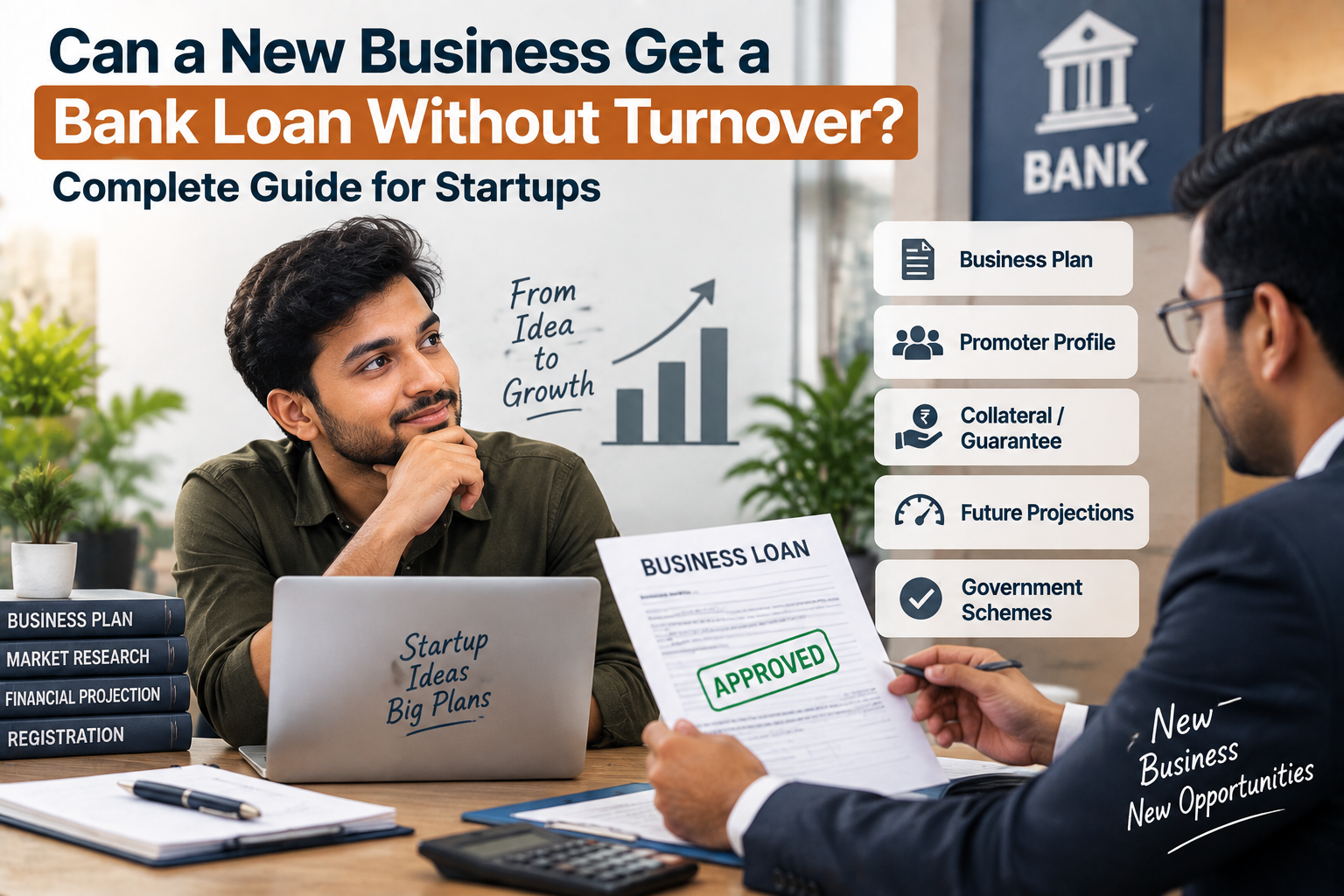 Can a New Business Get a Bank Loan Without Turnover? Complete Guide for Startups 