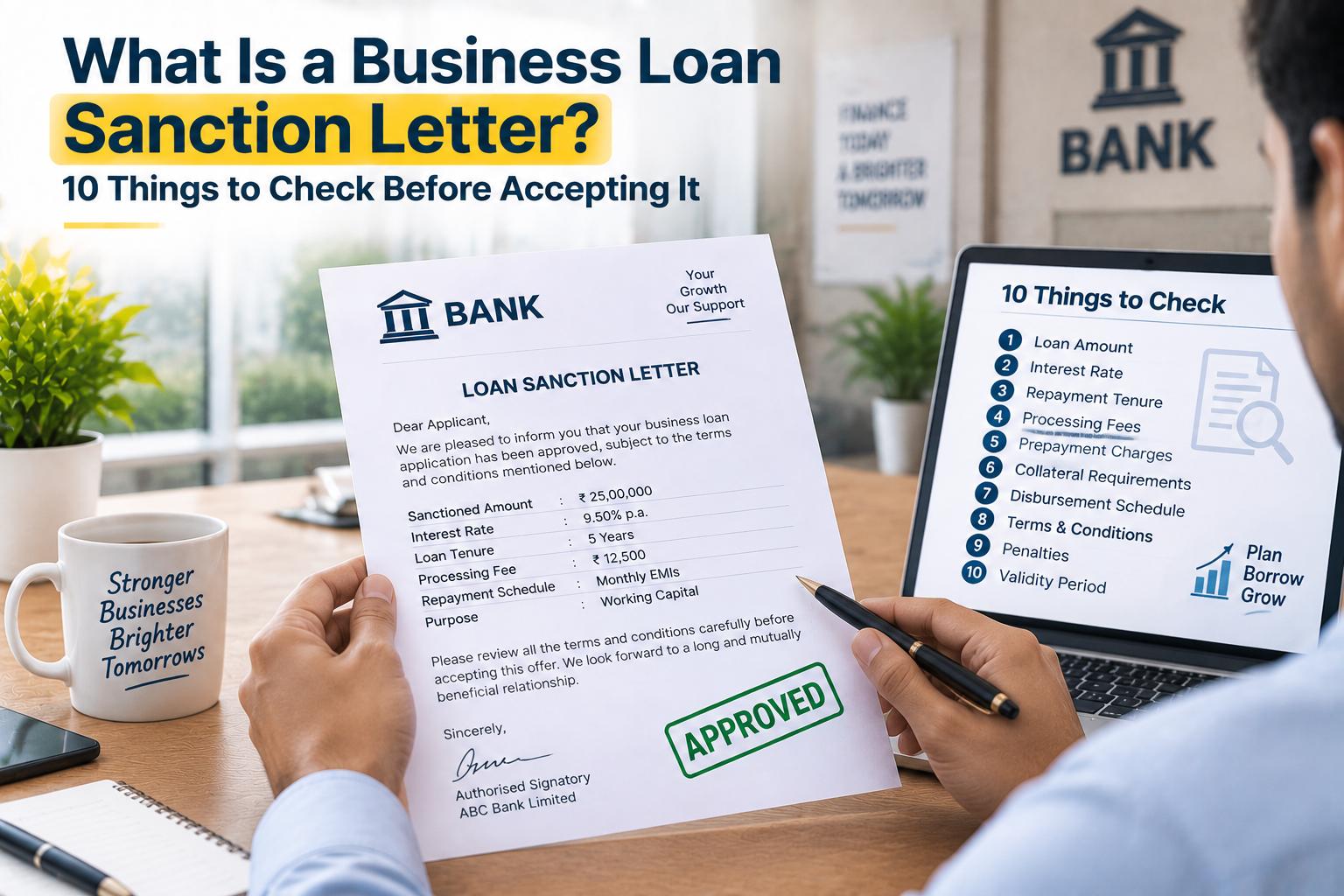 Read more about the article What Is a Business Loan Sanction Letter? 10 Things to Check Before Accepting It