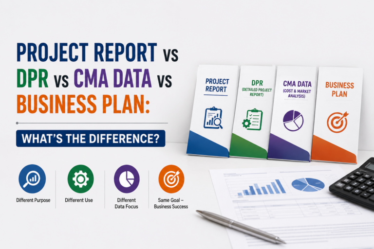 Project Report vs DPR vs CMA