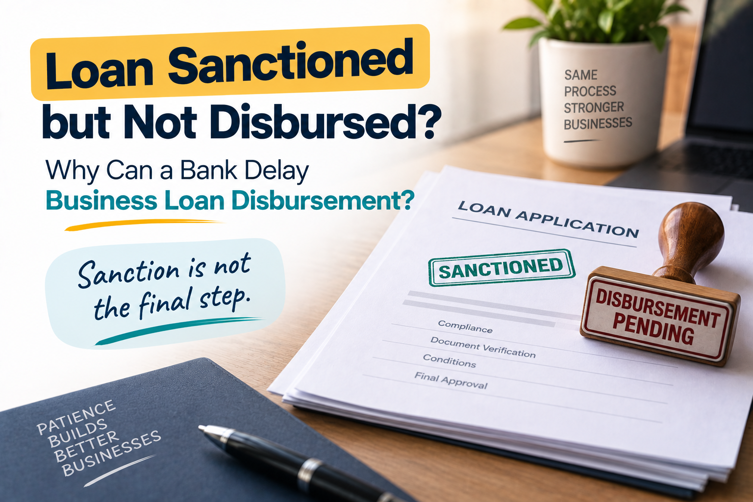 Loan Sanctioned but Not Disbursed: Why Can a Bank Delay Business Loan Disbursement?