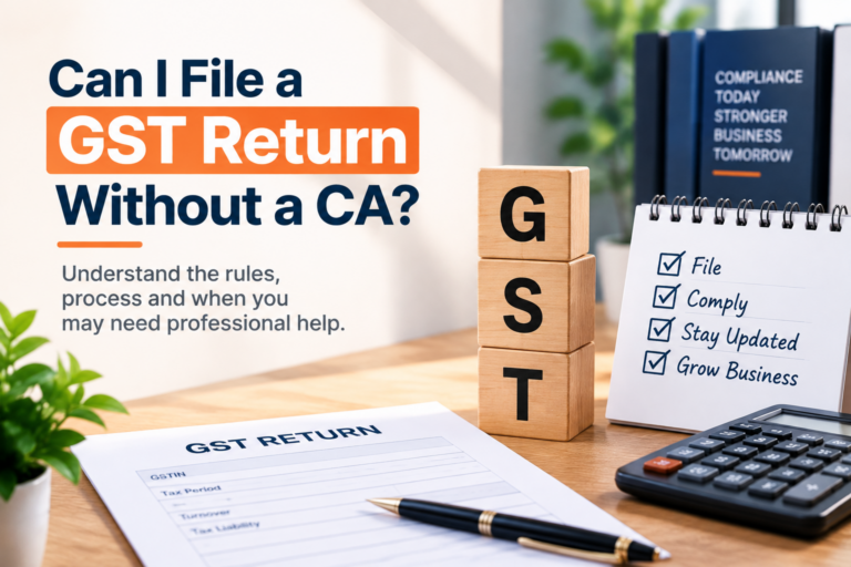 GST Return Without a CA