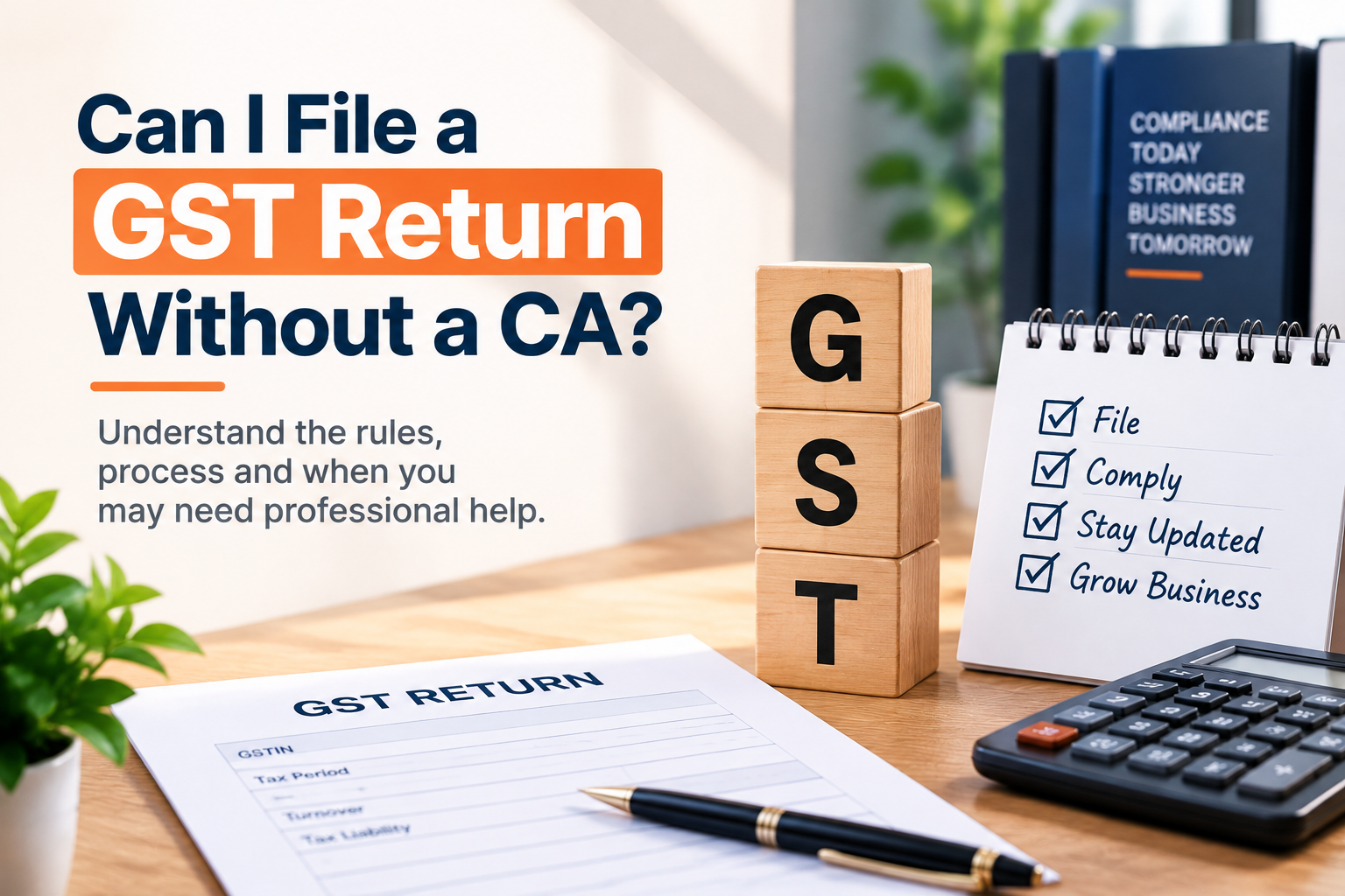 Can I file a GST return without a CA?