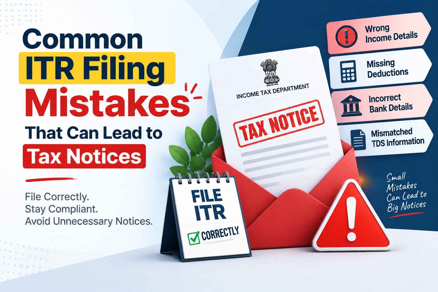 Read more about the article Common ITR Filing Mistakes That Can Lead to Tax Notices