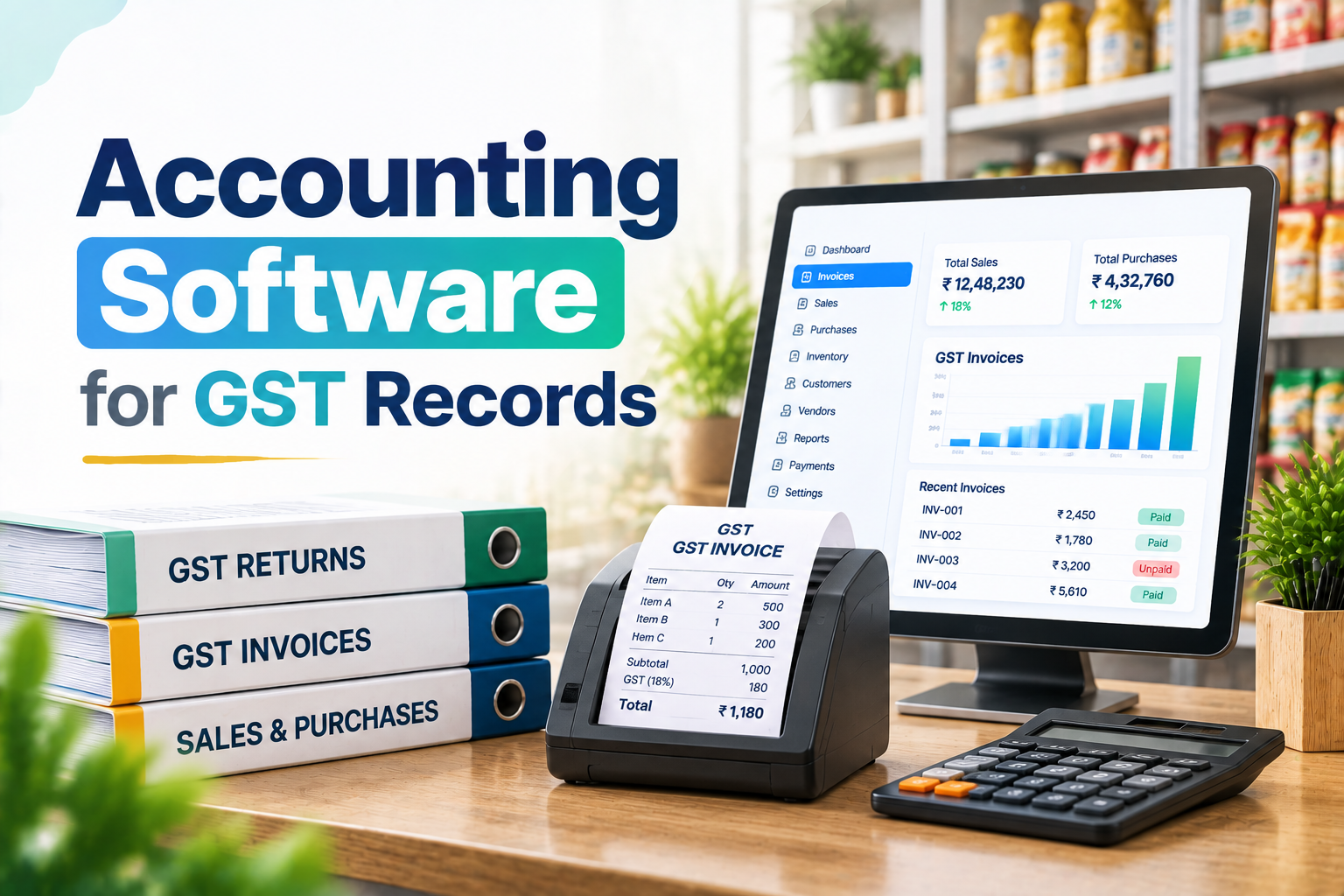 Accounting Software for GST and Income Tax Records