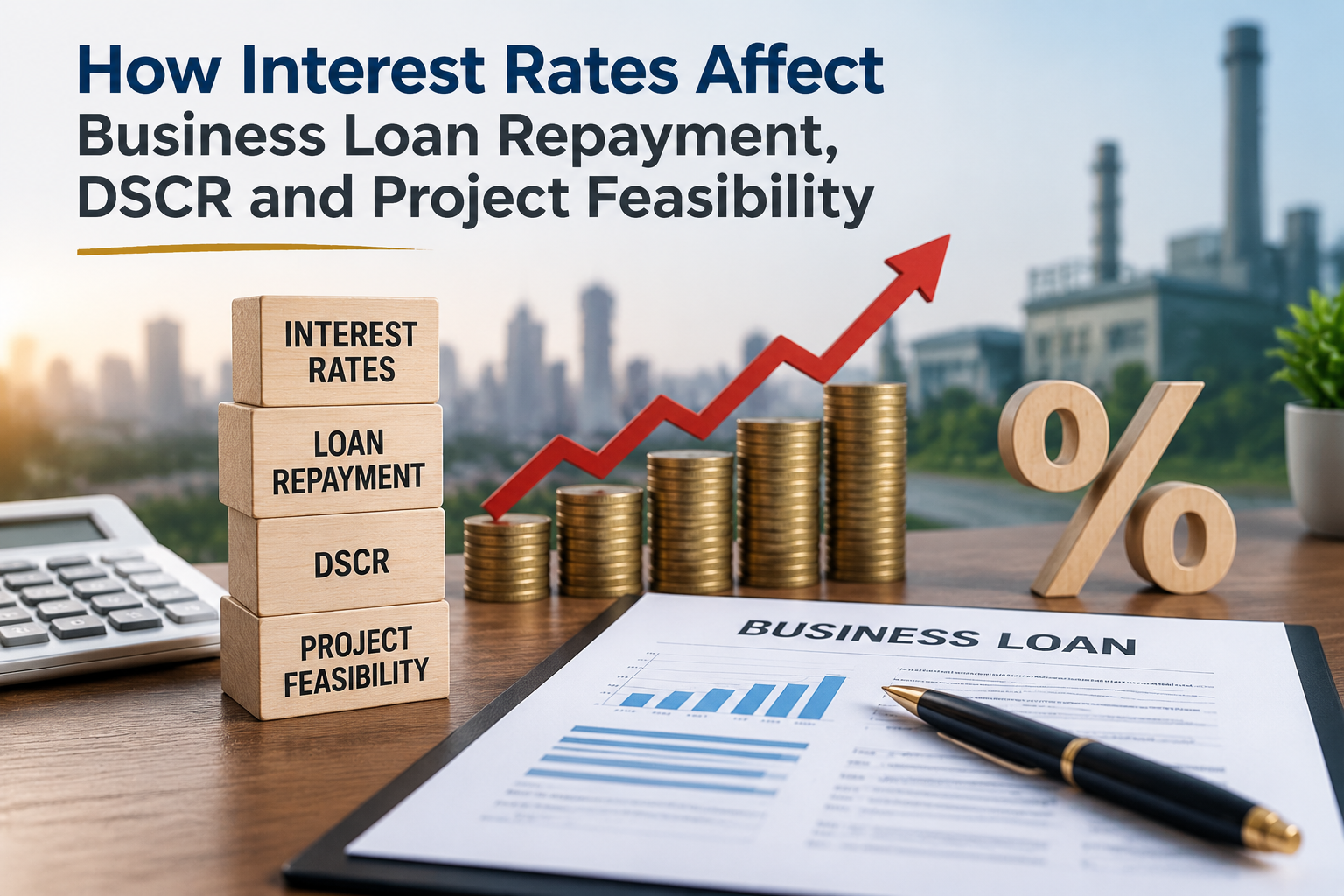 Read more about the article How Interest Rates Affect Business Loan Repayment, DSCR and Project Feasibility