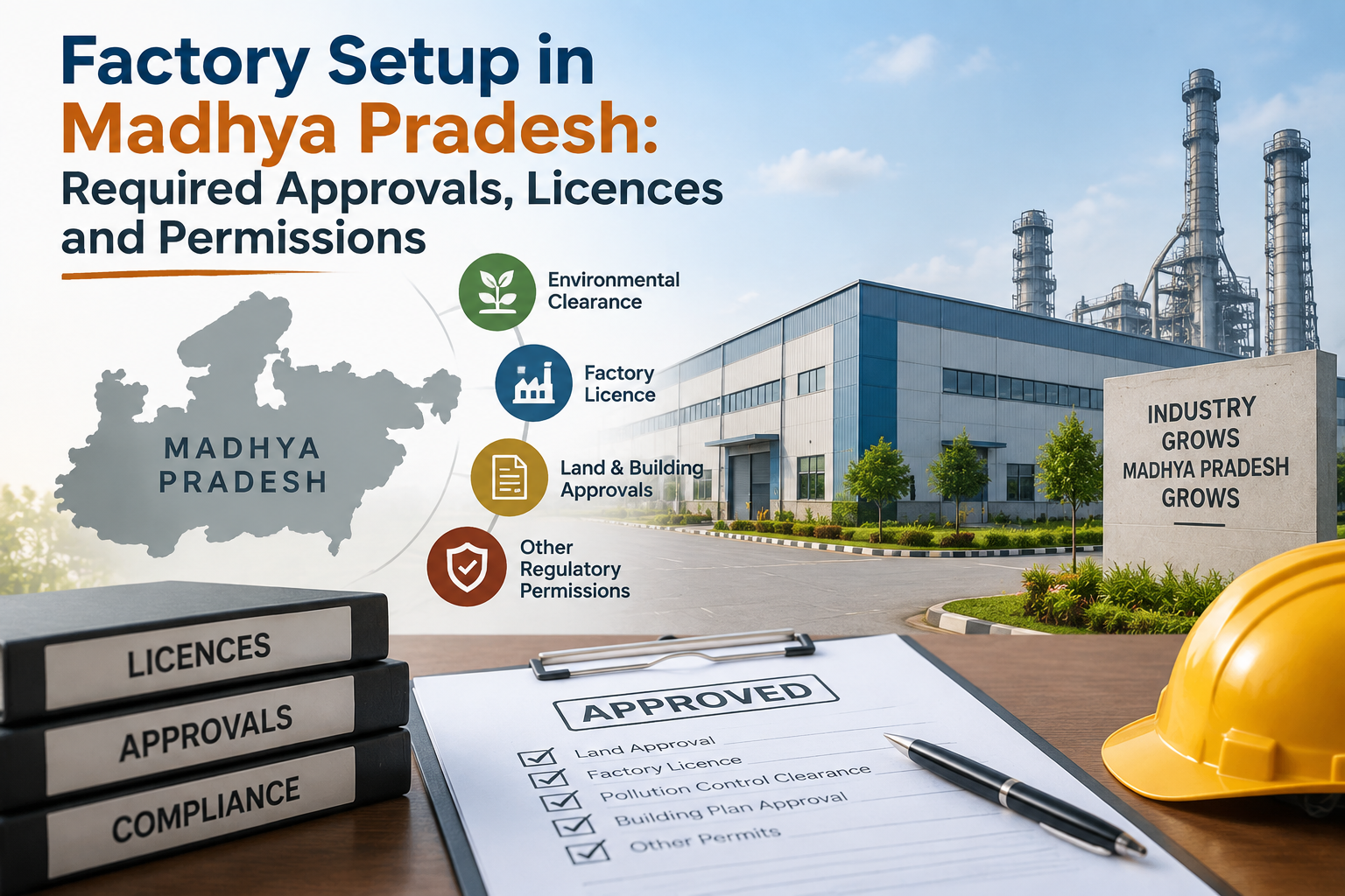Factory Setup in Madhya Pradesh: Required Approvals, Licences and Permissions 