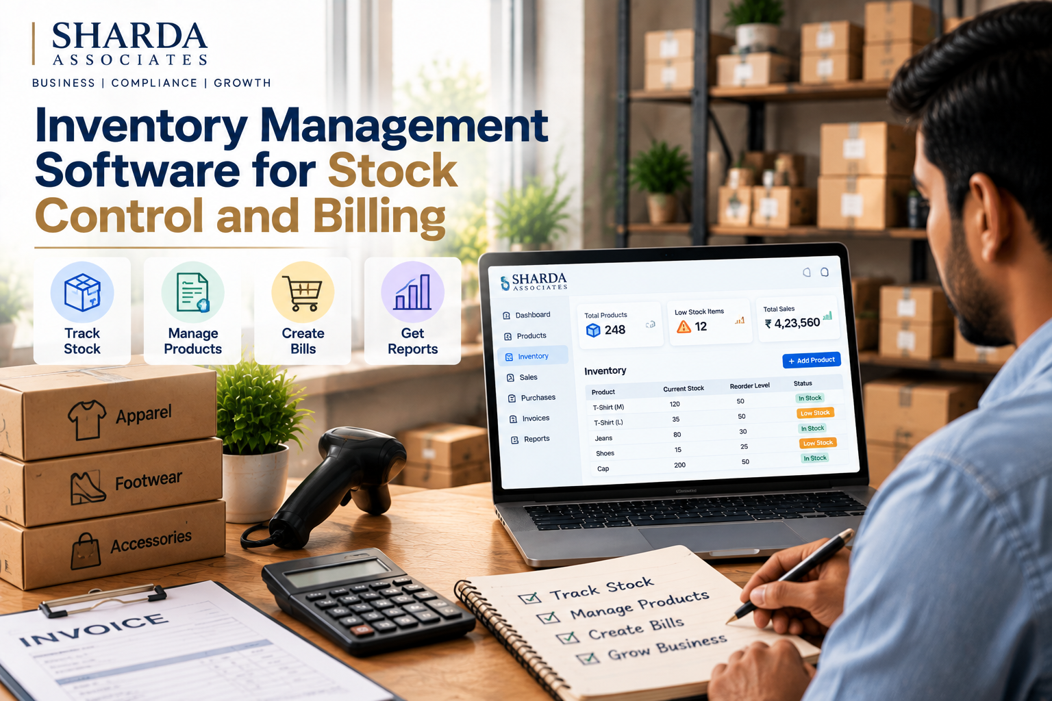 Inventory Management Software for Stock Control and Billing