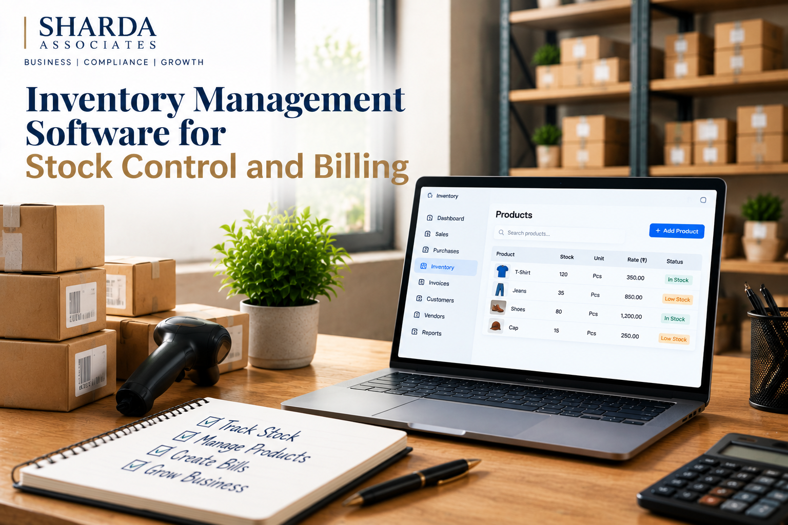 Inventory Management Software for Stock Control and Billing