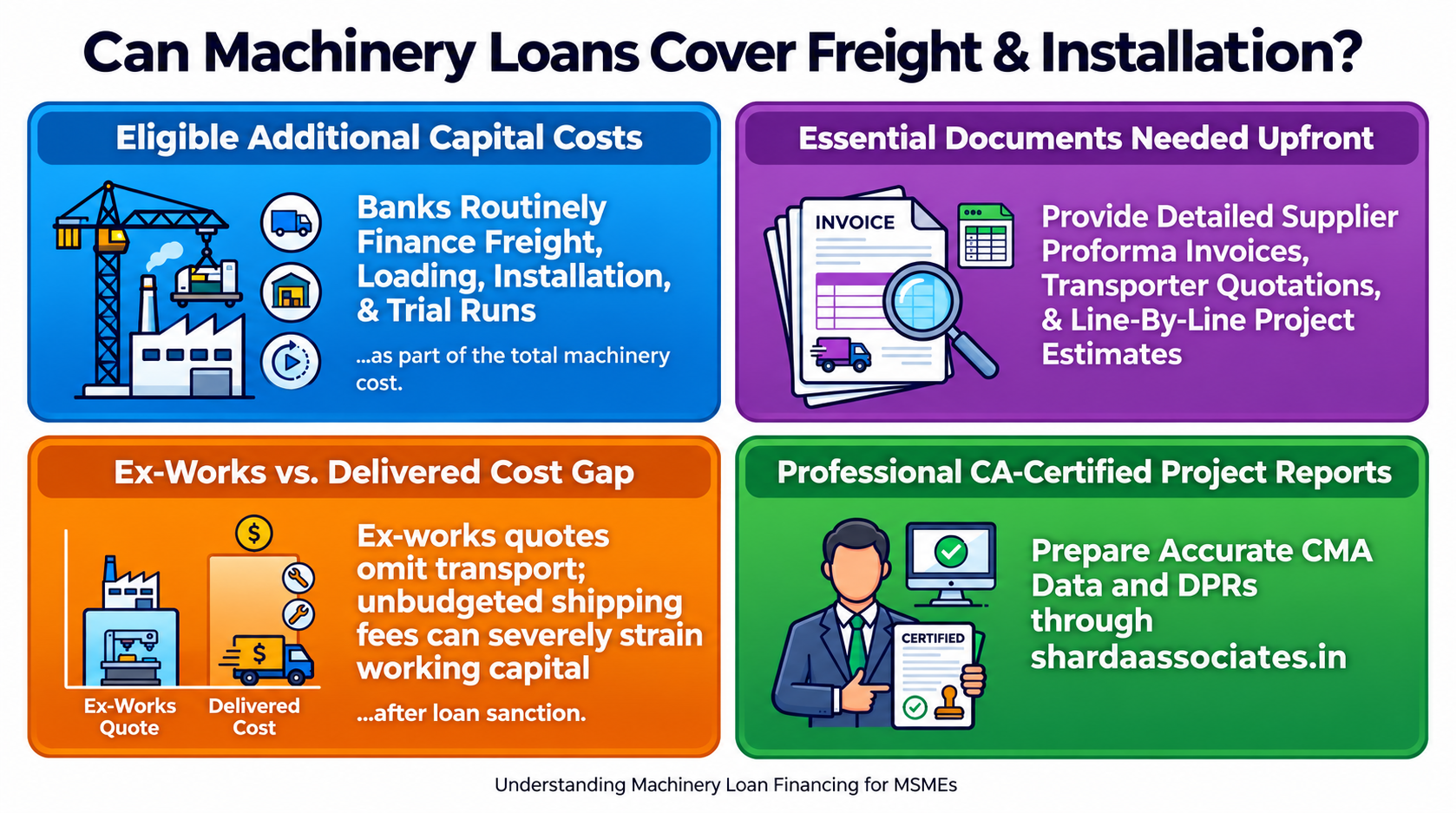 Are Installation and Transportation Costs Covered Under Machinery Finance