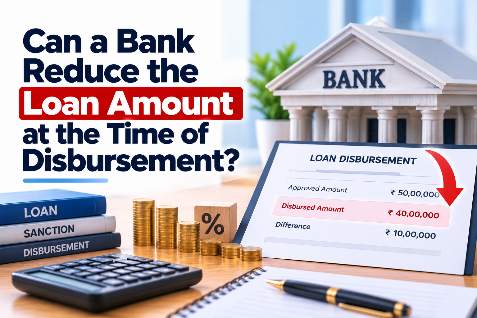 Can a Bank Reduce the Loan Amount at the Time of Disbursement?