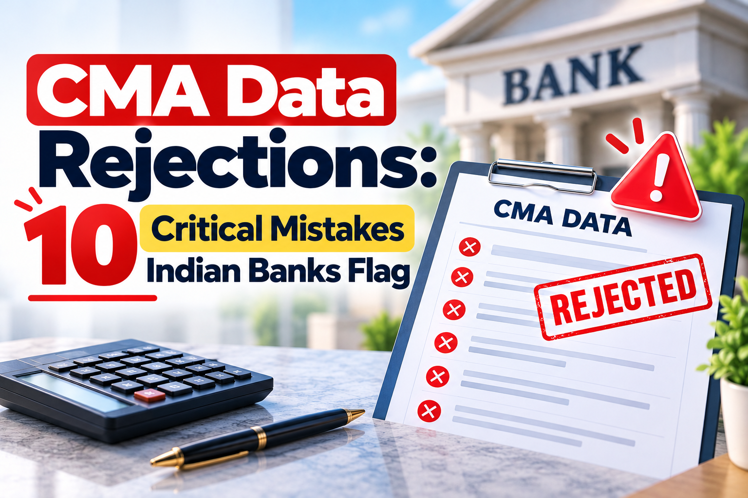 CMA Data Rejections: 10 Mistakes Indian Banks Flag