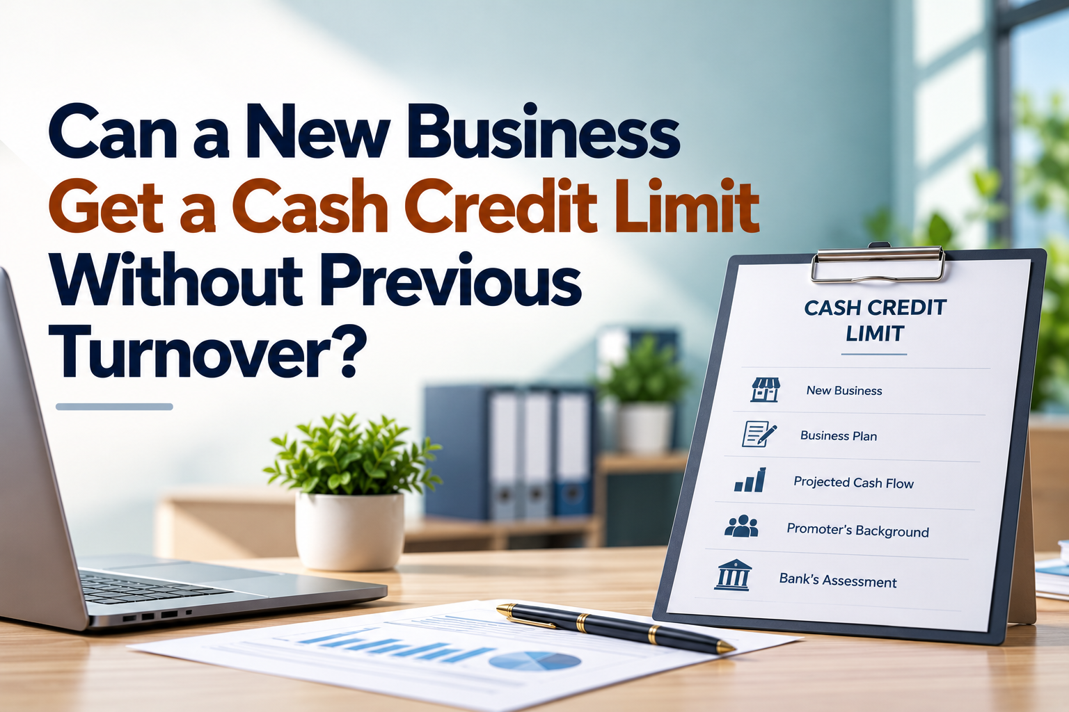 Can a New Business Get a Cash Credit Limit Without Previous Turnover?