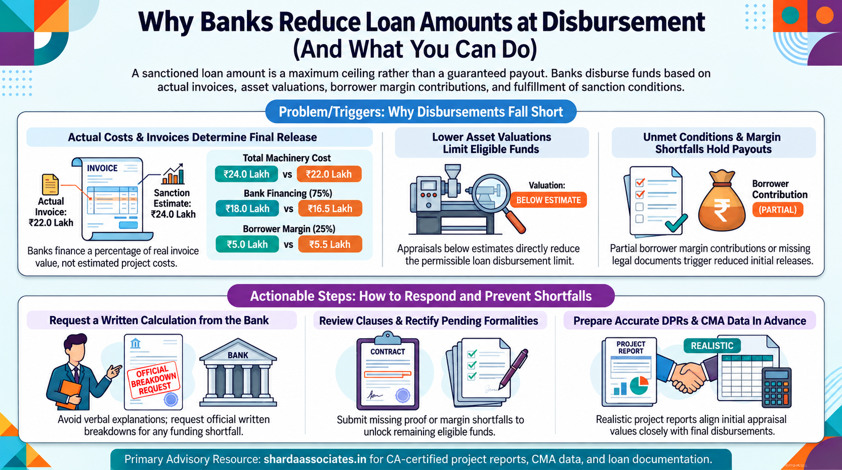 Can a Bank Reduce the Loan Amount at the Time of Disbursement