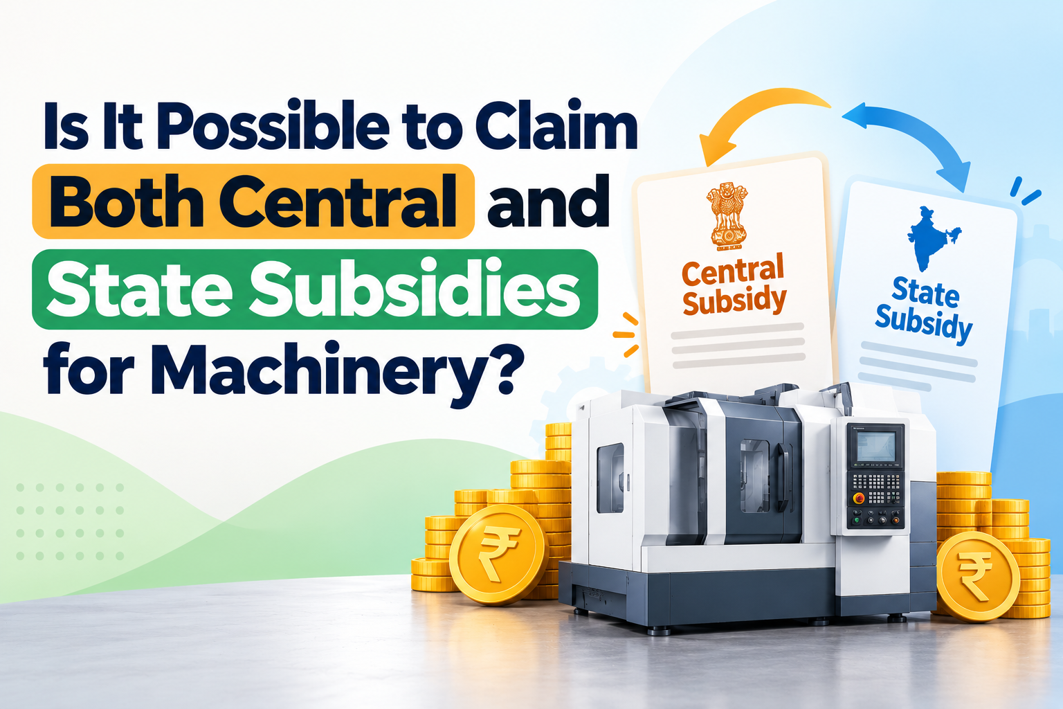 Is It Possible to Claim Both Central and State Subsidies for Machinery?