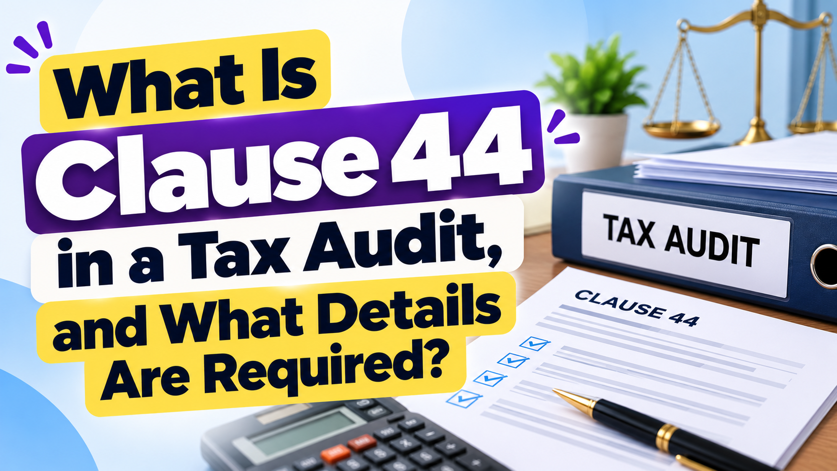 What Is Clause 44 in a Tax Audit, and What Details Are Required?