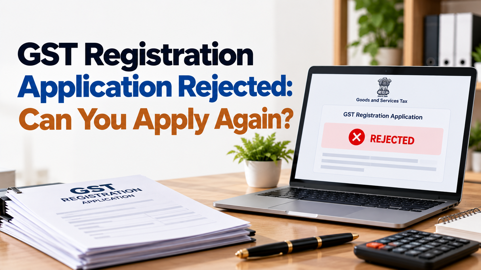 GST Registration Application Rejected: Can You Apply Again?