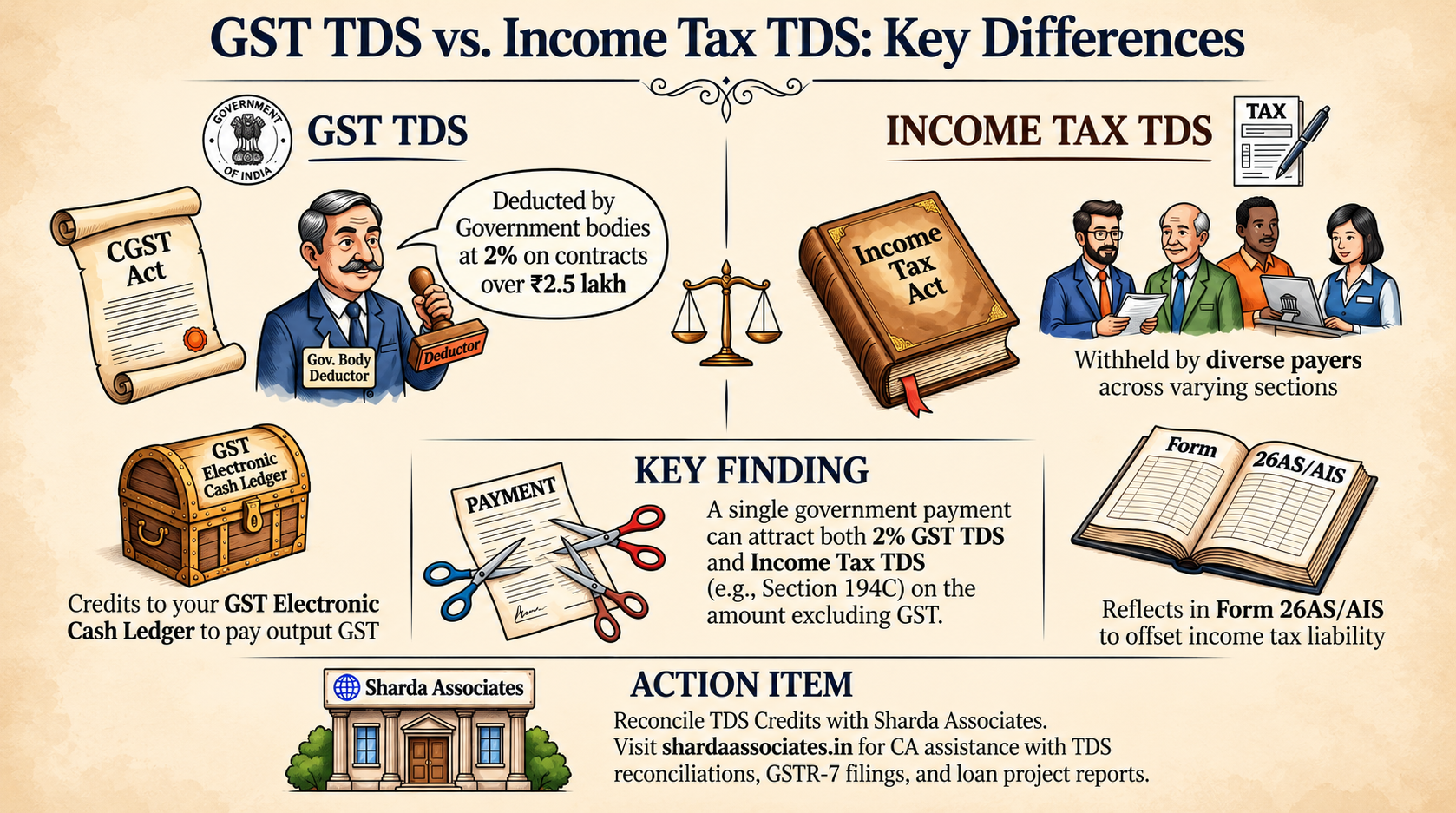GST TDS vs Income Tax TDS What Is the Difference