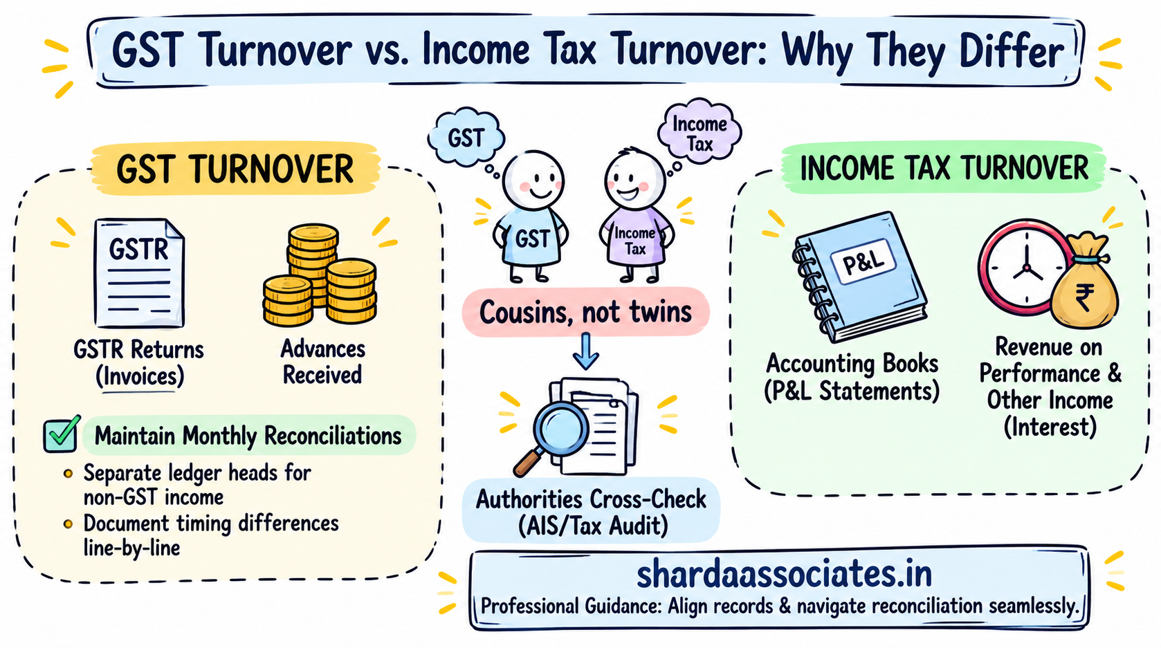 GST Turnover vs Income Tax Turnover Why the Figures May Differ