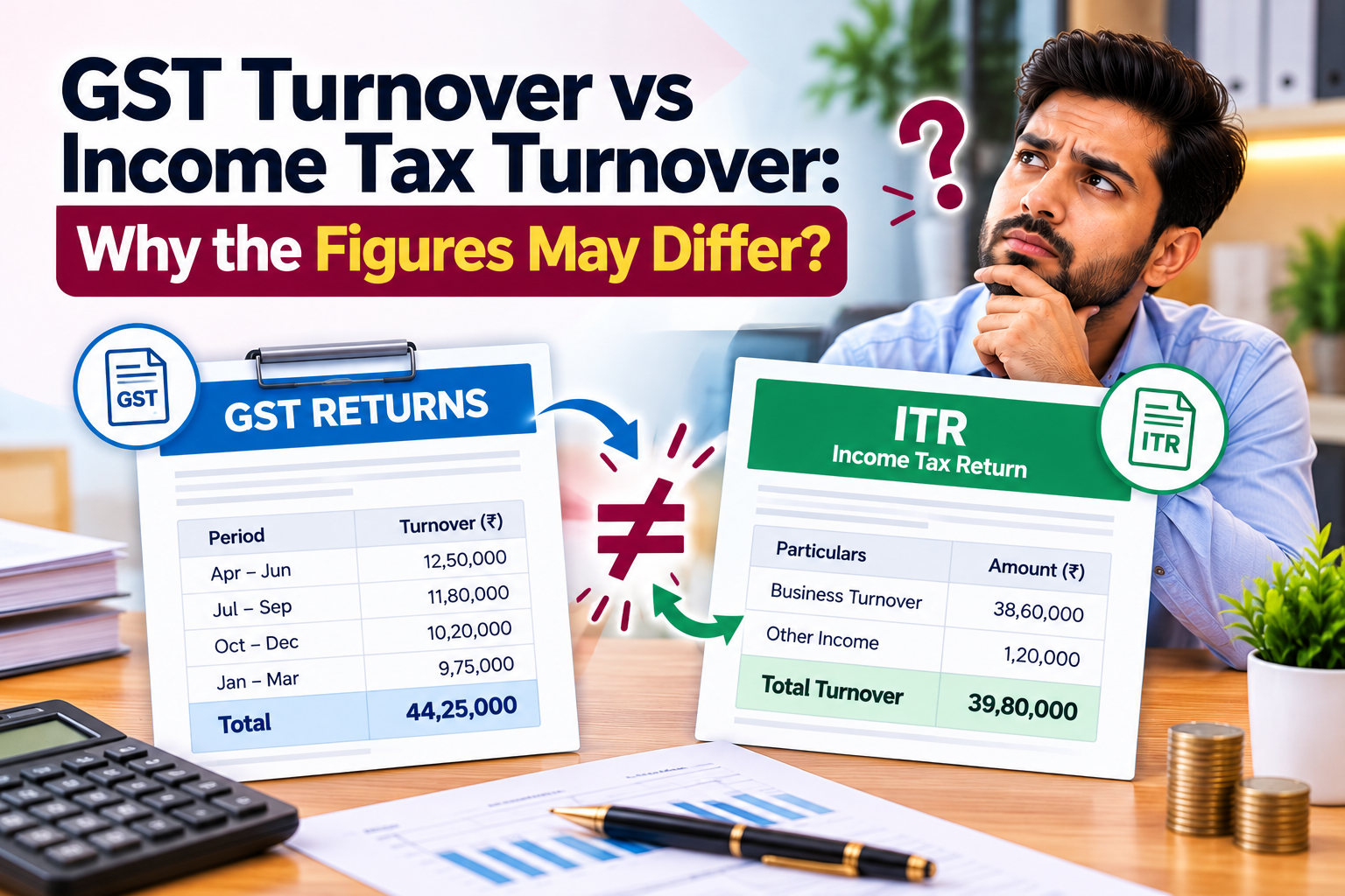 GST Turnover vs Income Tax Turnover: Why the Figures May Differ