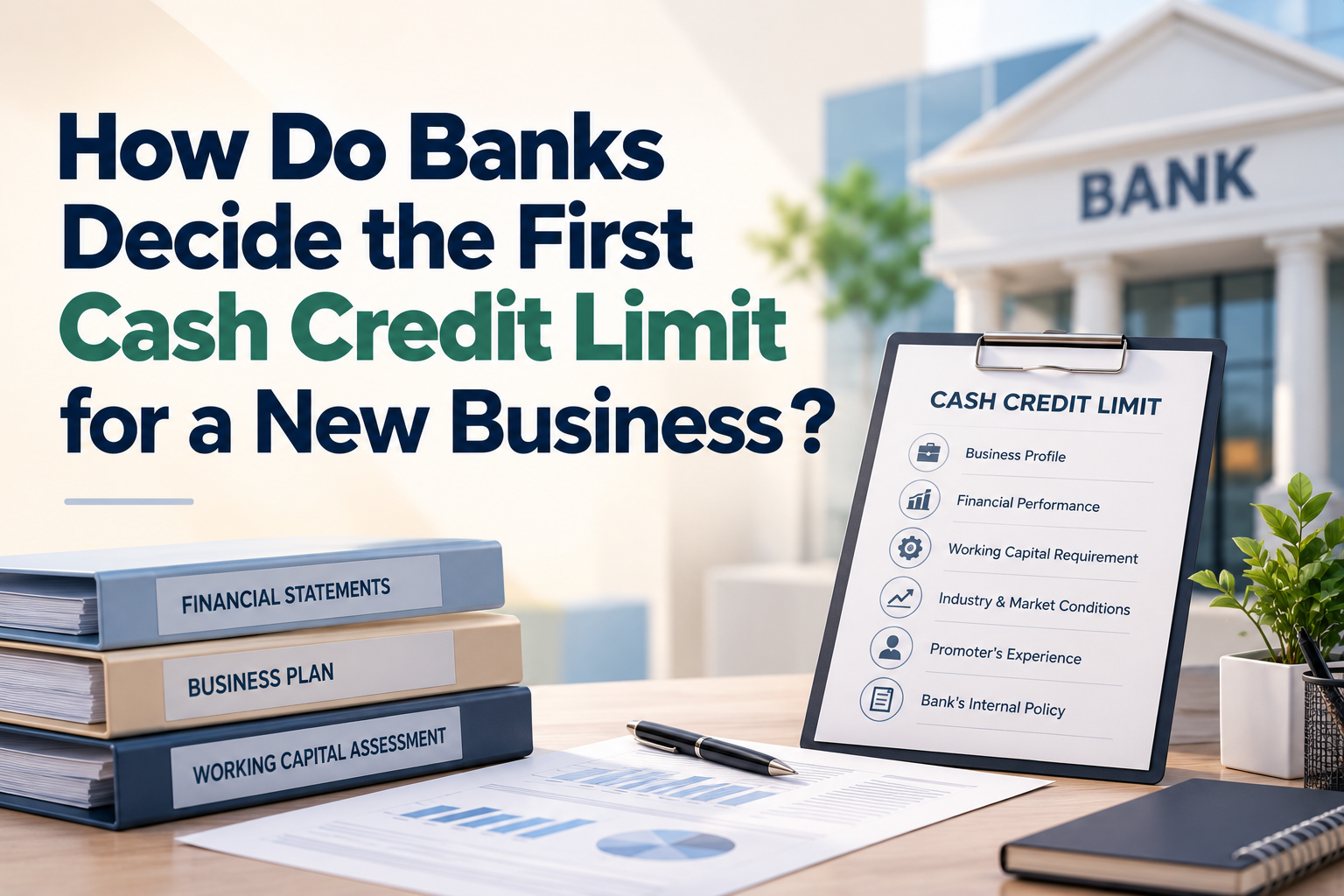 How Do Banks Decide the First Cash Credit Limit for a New Business?
