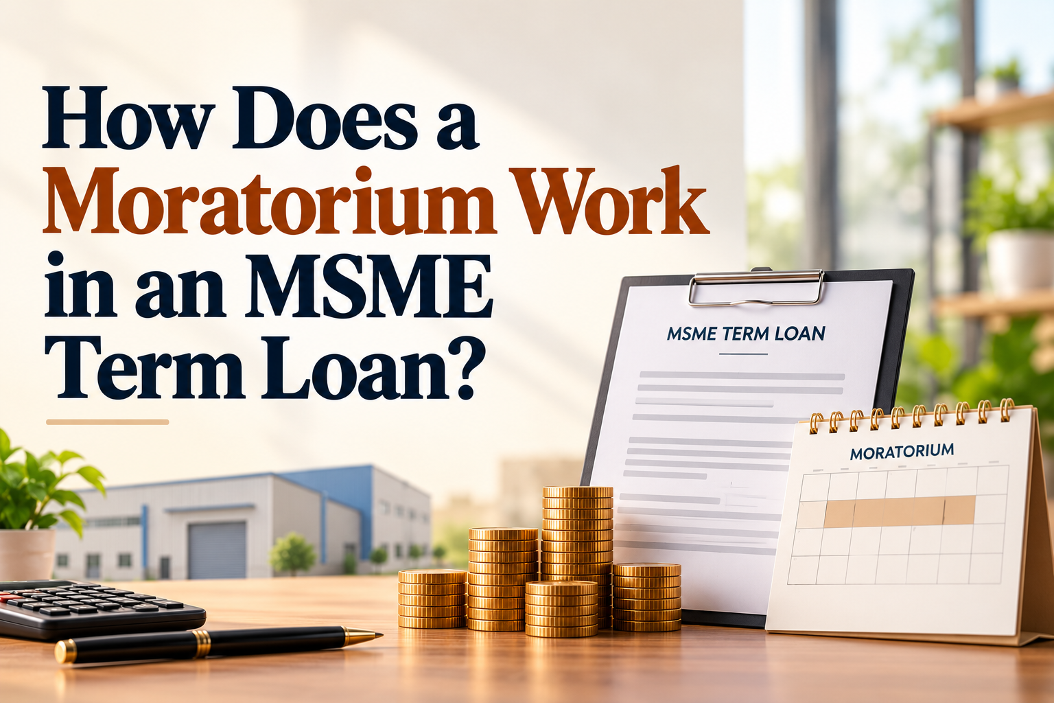 How Does a Moratorium Work in an MSME Term Loan?