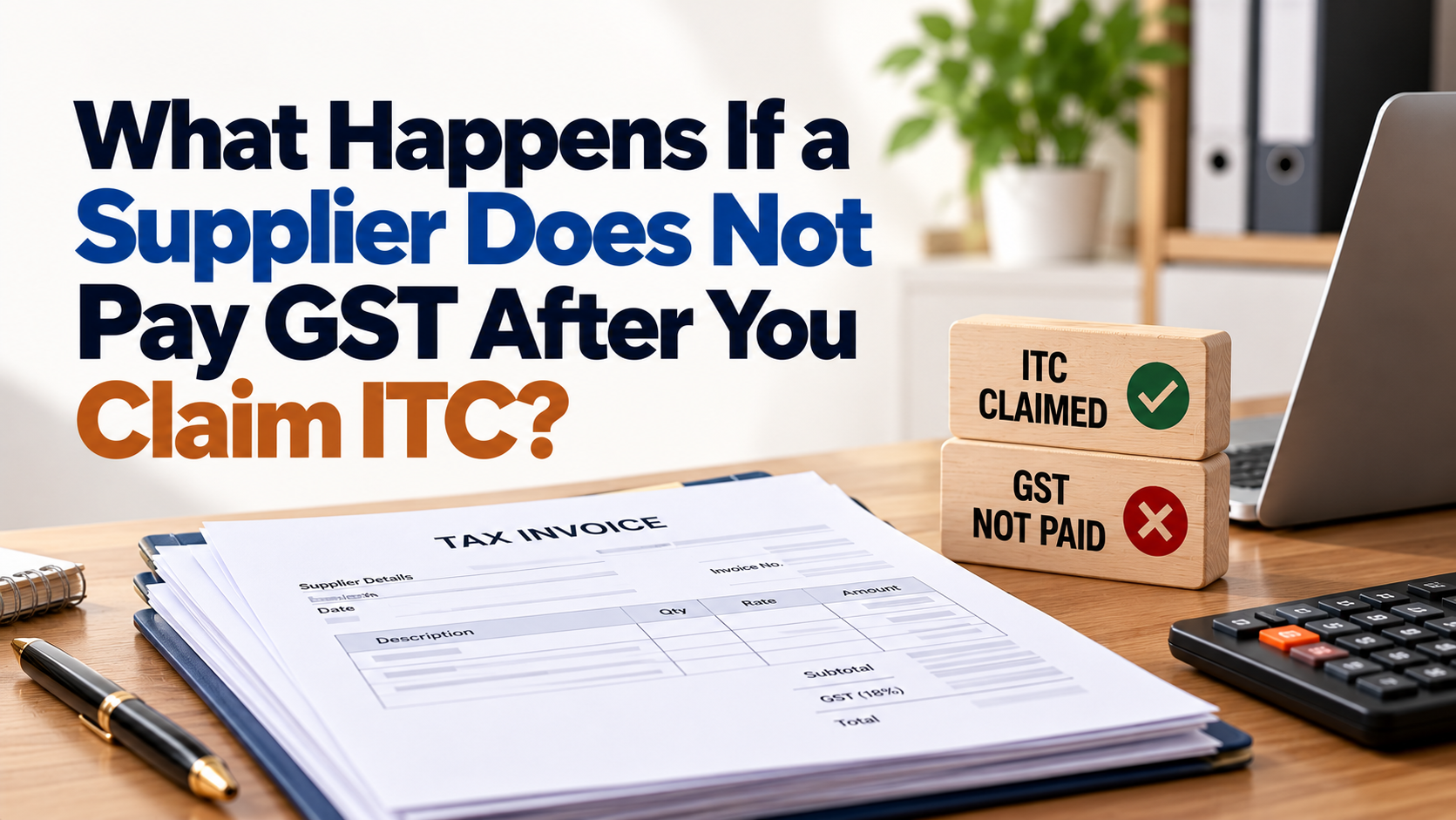 What Happens If a Supplier Does Not Pay GST After You Claim ITC?