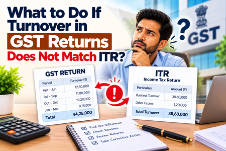 What to Do If Turnover in GST Returns Does Not Match ITR